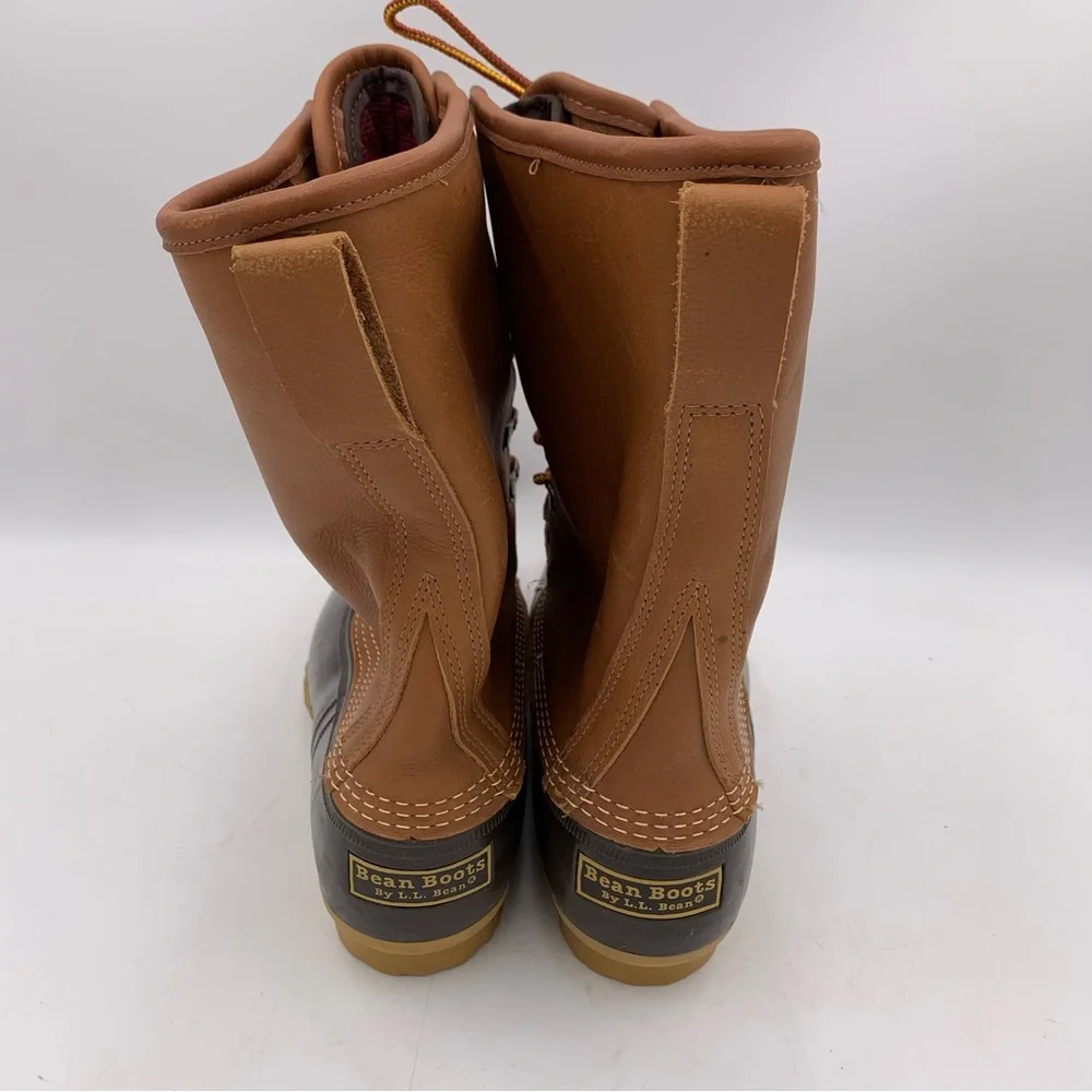 NWOT LL Bean Duck Boot Brown Men 9N Women 10.5-11 Waterproof Gortex 11”‎ Tall